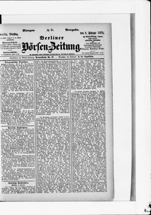 Berliner Börsen-Zeitung vom 09.02.1875