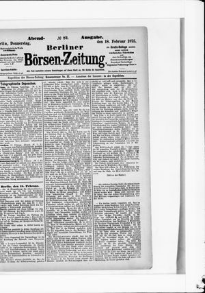 Berliner Börsen-Zeitung on Feb 18, 1875