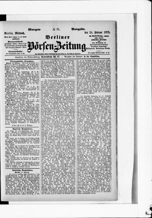 Berliner Börsen-Zeitung vom 24.02.1875