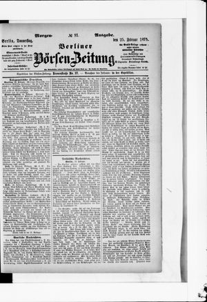Berliner Börsen-Zeitung vom 25.02.1875