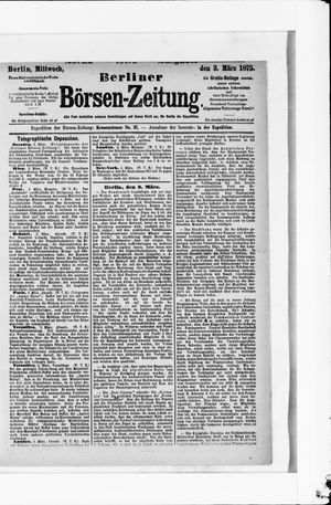 Berliner Börsen-Zeitung vom 03.03.1875