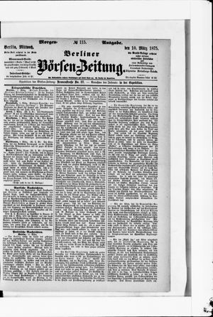 Berliner Börsen-Zeitung vom 10.03.1875