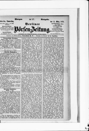 Berliner Börsen-Zeitung vom 11.03.1875