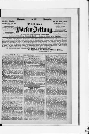 Berliner Börsen-Zeitung vom 23.03.1875
