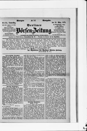 Berliner Börsen-Zeitung on Mar 25, 1875