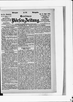 Berliner Börsen-Zeitung on Apr 10, 1875