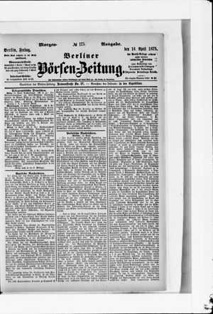 Berliner Börsen-Zeitung vom 16.04.1875