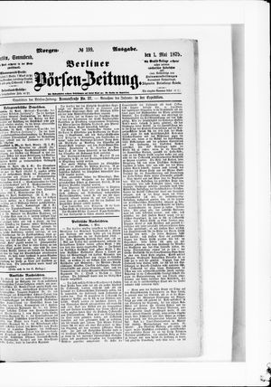 Berliner Börsen-Zeitung vom 01.05.1875