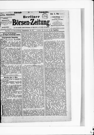 Berliner Börsen-Zeitung vom 01.05.1875