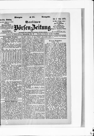 Berliner Börsen-Zeitung on May 2, 1875