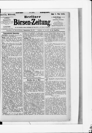 Berliner Börsen-Zeitung vom 05.05.1875