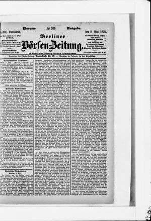 Berliner Börsen-Zeitung vom 08.05.1875