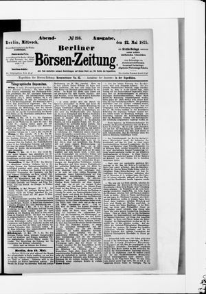 Berliner Börsen-Zeitung on May 12, 1875