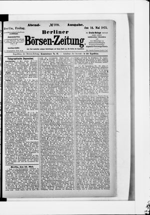Berliner Börsen-Zeitung vom 14.05.1875