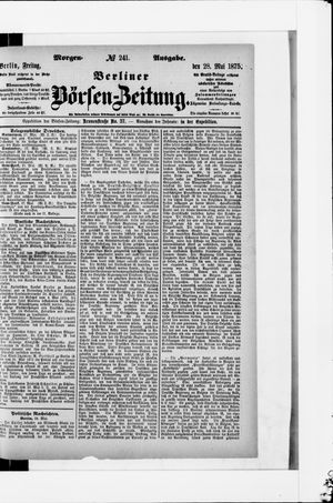 Berliner Börsen-Zeitung on May 28, 1875