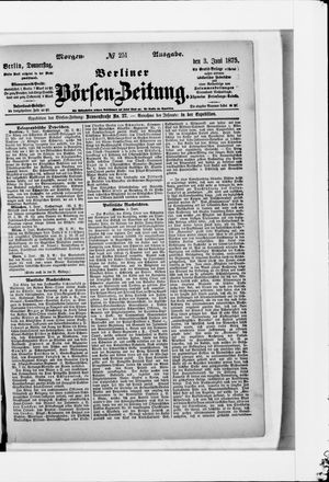 Berliner Börsen-Zeitung on Jun 3, 1875