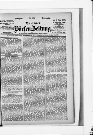 Berliner Börsen-Zeitung on Jun 5, 1875