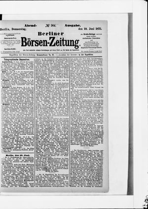 Berliner Börsen-Zeitung vom 10.06.1875