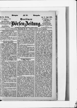 Berliner Börsen-Zeitung on Jun 11, 1875
