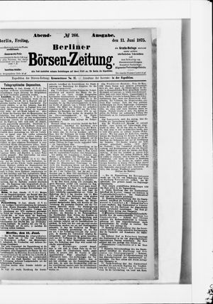 Berliner Börsen-Zeitung vom 11.06.1875