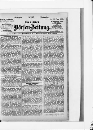 Berliner Börsen-Zeitung vom 12.06.1875