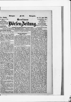 Berliner Börsen-Zeitung vom 13.06.1875