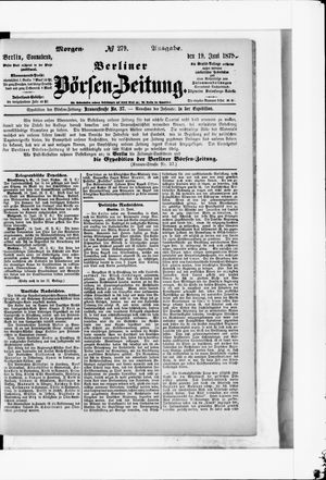 Berliner Börsen-Zeitung on Jun 19, 1875