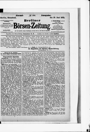 Berliner Börsen-Zeitung on Jun 19, 1875