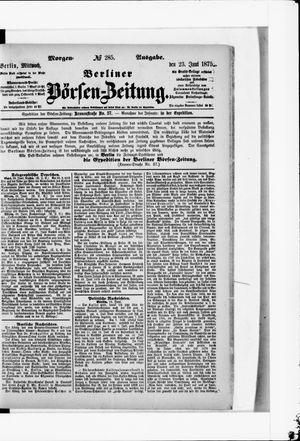 Berliner Börsen-Zeitung on Jun 23, 1875