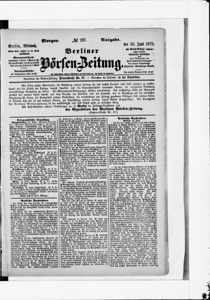 Berliner Börsen-Zeitung vom 30.06.1875
