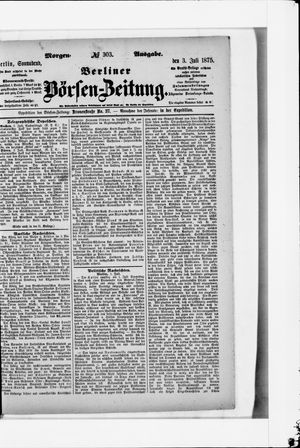 Berliner Börsen-Zeitung vom 03.07.1875