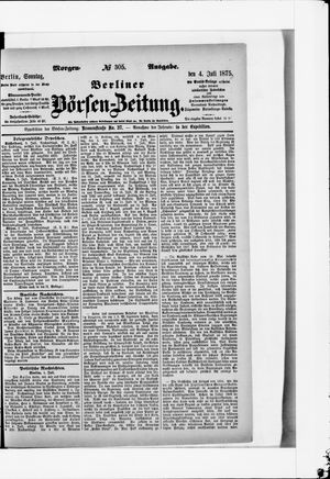 Berliner Börsen-Zeitung on Jul 4, 1875