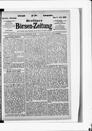 Berliner Börsen-Zeitung vom 06.07.1875