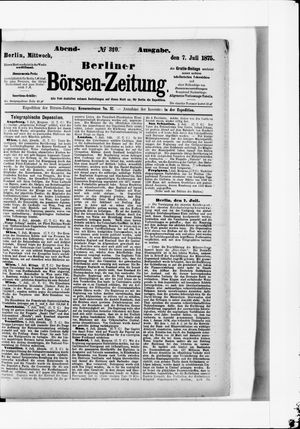 Berliner Börsen-Zeitung vom 07.07.1875