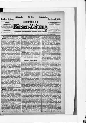 Berliner Börsen-Zeitung vom 09.07.1875