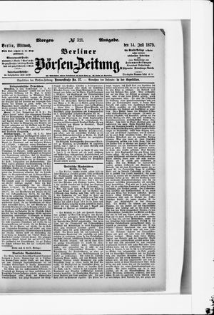 Berliner Börsen-Zeitung on Jul 13, 1875
