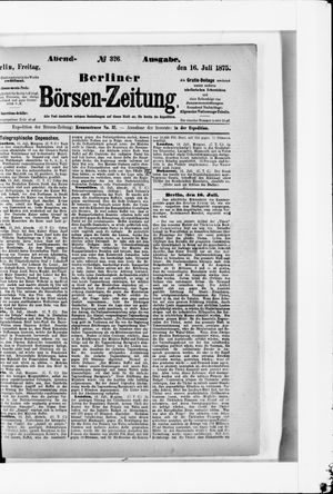 Berliner Börsen-Zeitung vom 16.07.1875