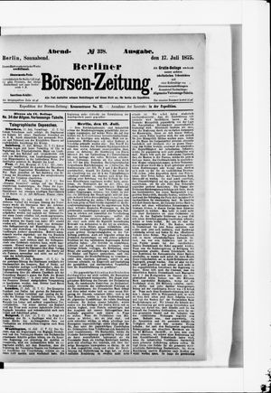Berliner Börsen-Zeitung on Jul 17, 1875