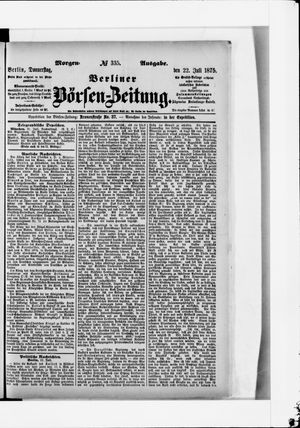 Berliner Börsen-Zeitung vom 22.07.1875