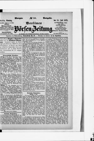 Berliner Börsen-Zeitung vom 25.07.1875