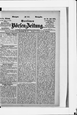 Berliner Börsen-Zeitung on Jul 28, 1875