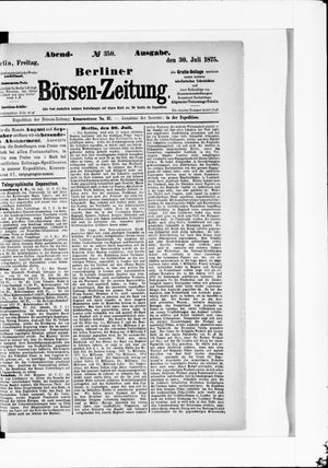 Berliner Börsen-Zeitung on Jul 30, 1875