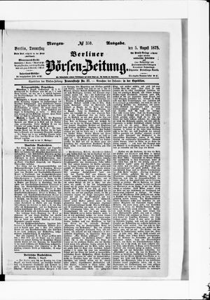 Berliner Börsen-Zeitung vom 05.08.1875