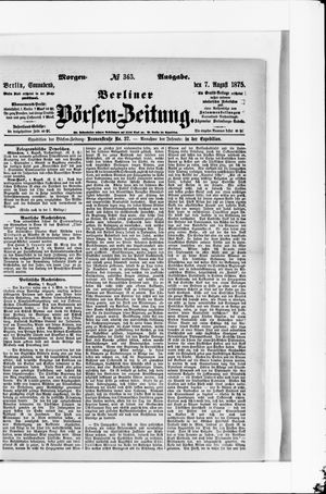 Berliner Börsen-Zeitung on Aug 7, 1875