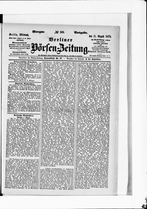 Berliner Börsen-Zeitung vom 11.08.1875
