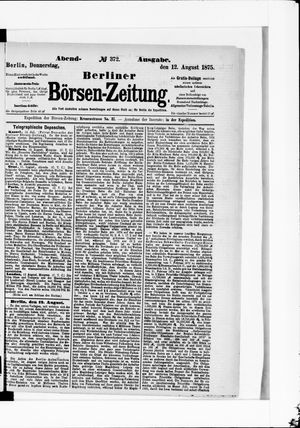Berliner Börsen-Zeitung vom 12.08.1875