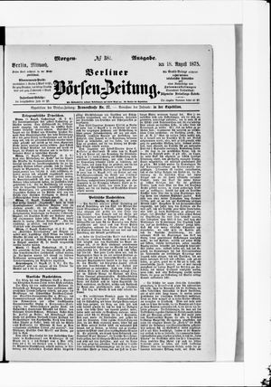 Berliner Börsen-Zeitung on Aug 18, 1875