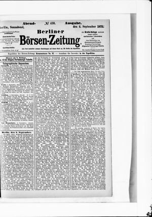 Berliner Börsen-Zeitung vom 04.09.1875