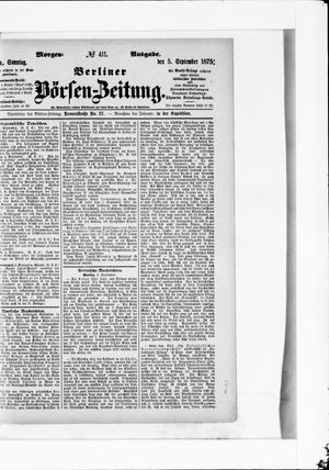 Berliner Börsen-Zeitung vom 05.09.1875