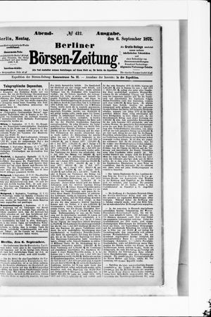 Berliner Börsen-Zeitung vom 06.09.1875